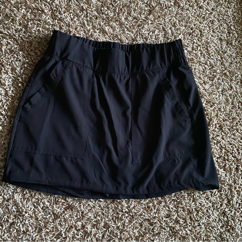 RBX Black Athletic Skort with Inner Shorts